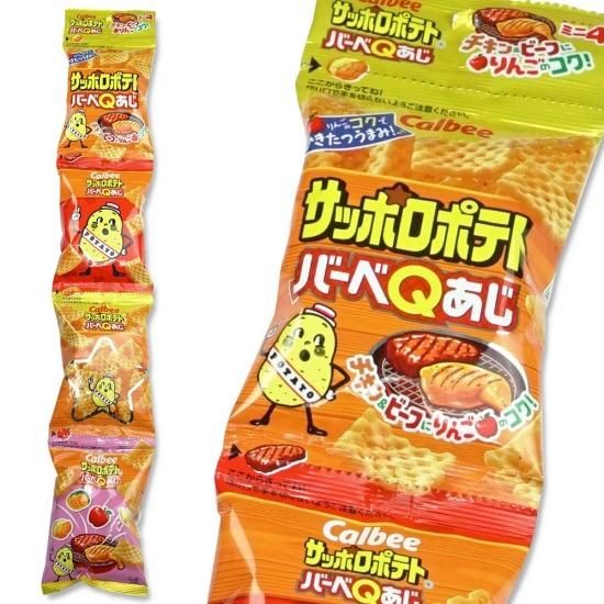 カルビー サッポロポテトBBQ 4P(10個入)スナック菓子【学】【幼】