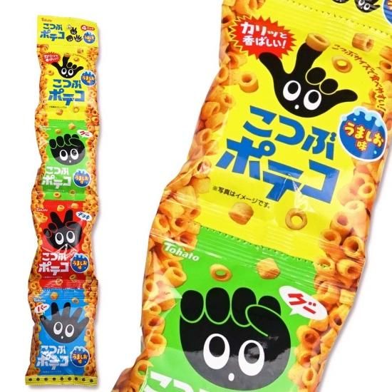 東ハト こつぶポテコ うましお味 4p(15個入)スナック菓子【学】【幼】