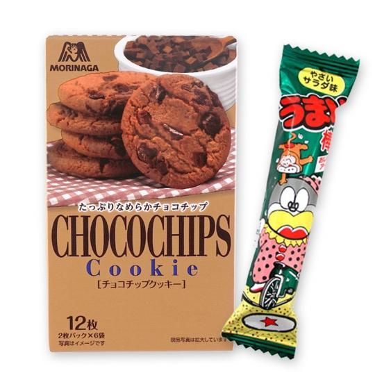 箱入(内1)チョコチップクッキー / うまい棒(1本)(サラダ) 【学】【幼】