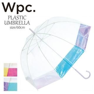  ǥ Ĺ  ӥˡ뻱 60cm ֥ Wpc. ɥѡƥ PLASTICS UMBRELLA 㥤ˡ Сɥ 饹եС ץ饹ƥå 