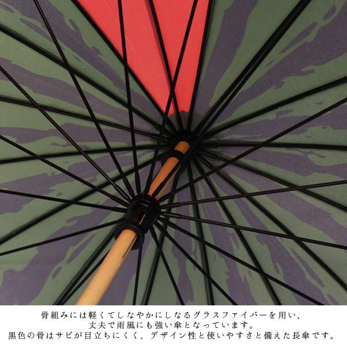 傘 16本骨 レディース 和柄 長傘 手開き 大きい いちご スイカ 傘 16本骨 レディース 和柄 長傘 手開き 大きい いちご スイカ