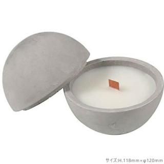 ɥ  Ĥ  DULTON ȥ BALL WOODWICK CANDLE IN POT W LID GY H20-0252GY ܡ åɥå  ݥå 