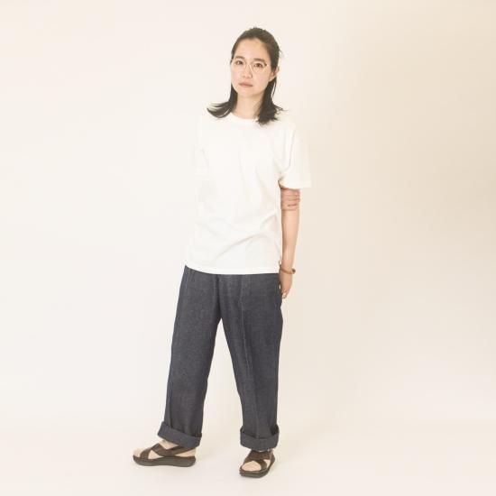 オーガニックコットンTシャツ 半袖クルー / ホワイト - S.O.S.