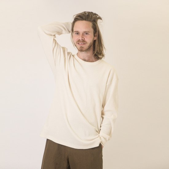 THERMAL Long Sleeve Crew Tee Natural