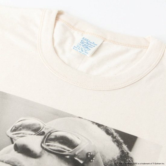 LIFE selected by PETER BARAKAN×S.O.S. from Texas 「Ray Charles, 1966」 Short Sleeve Crew Tee 