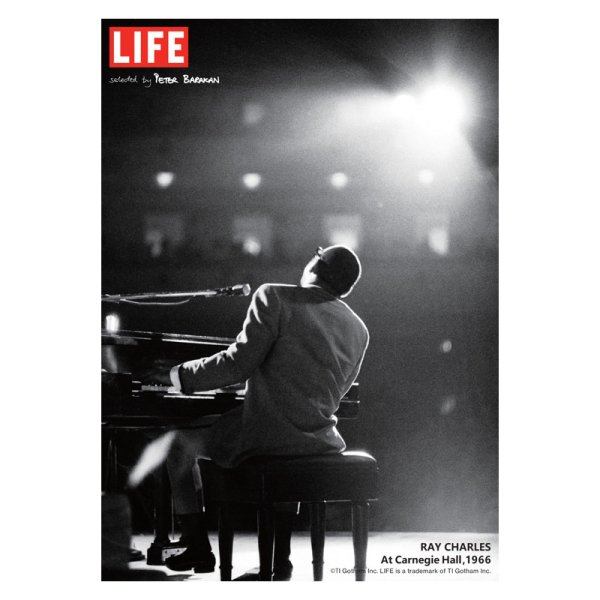 LIFE selected by PETER BARAKAN Ray Charles At Carnegie Hall, 1966 ART POSTER (A3 size)