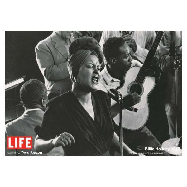LIFE selected by PETER BARAKAN 「Billie Holiday, 1943」 ART POSTCARD