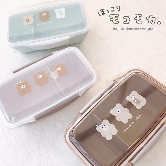 ほっこりモコモカ 抗菌1段ドームランチBOX（500ml） - クーリア