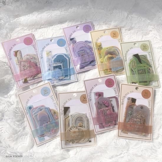 ジュリア様【フォロリピ様】【ステッカー28枚】 ネコポス対応】フルリエールシール - クーリア・オンライン