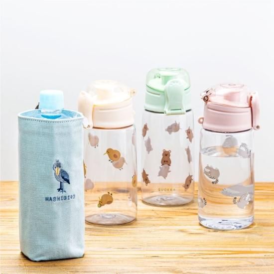【専用】500ml ハシビロコウペットボトルホルダー Amazon｜レアアニマル ペットボトルケース ハシビロコウ｜水筒