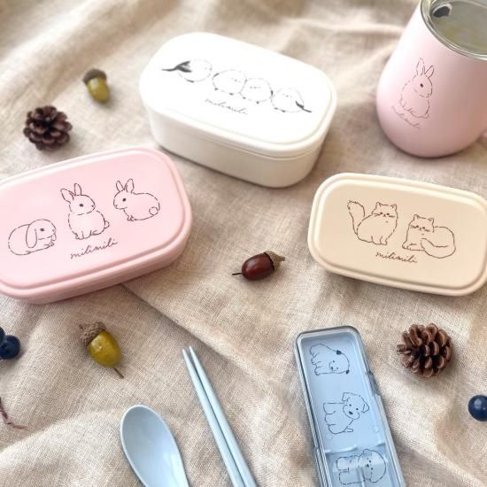 ミリミリ 抗菌3P入れ子ランチBOX（長方形） - クーリア