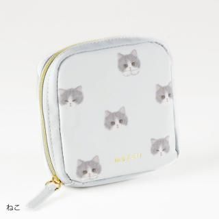 モフット スクエアポーチ（ねこ）