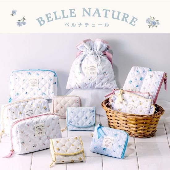 ネコポス対応】ベルナチュール タオルハンカチ（ブルー） - クーリア