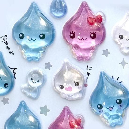 ネコポス対応】しずくちゃん・ボンボンドロップシール しずく