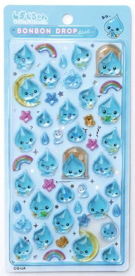 ネコポス対応】ボンボンドロップシール しずくちゃん - クーリア