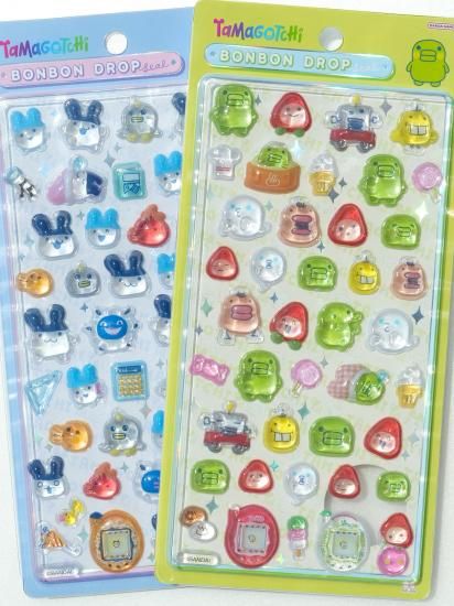 たまごっちパラダイスブルーウォーター&ボンボンドロップシールくちぱっち&ケース たまごっちパラダイスブルーウォーター&ボンボンドロップシール
