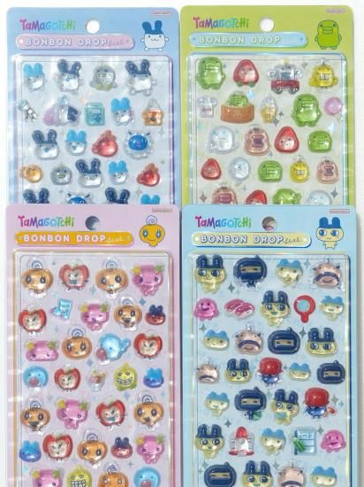 たまごっちパラダイスブルーウォーター&ボンボンドロップシールくちぱっち&ケース たまごっちパラダイスブルーウォーター&ボンボンドロップシール