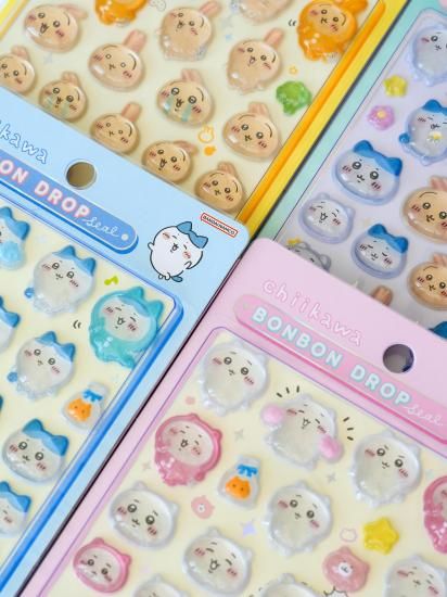 ネコポス対応】ボンボンドロップシール ちいかわ×ハチワレ