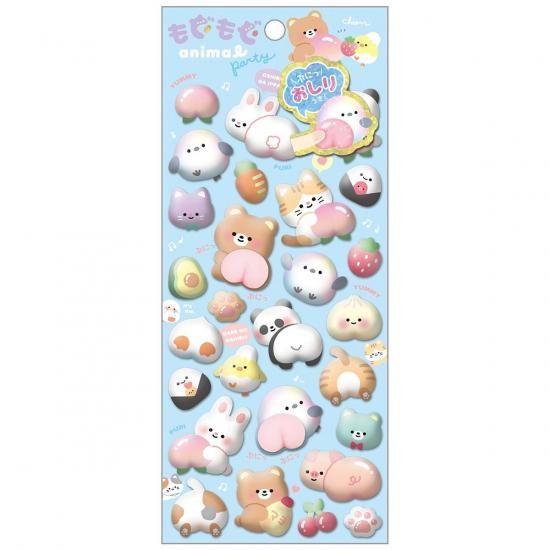 ネコポス対応】スペシャルもっちもちシール もぐもぐアニマル