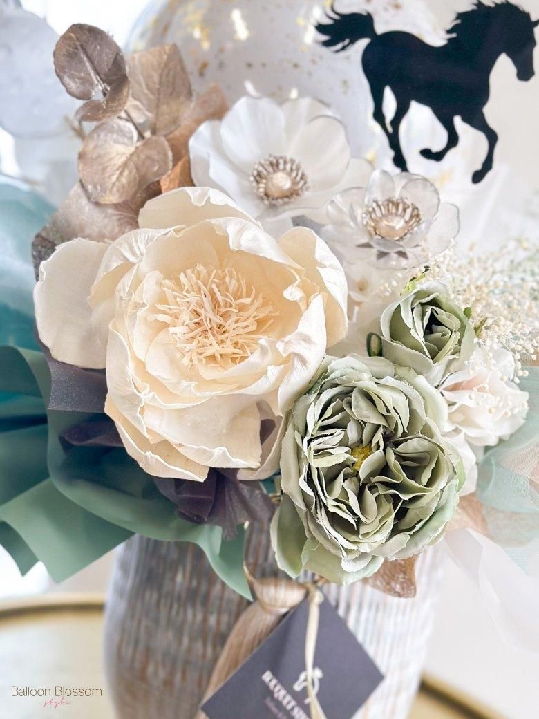 グリーンの花の寄り画像