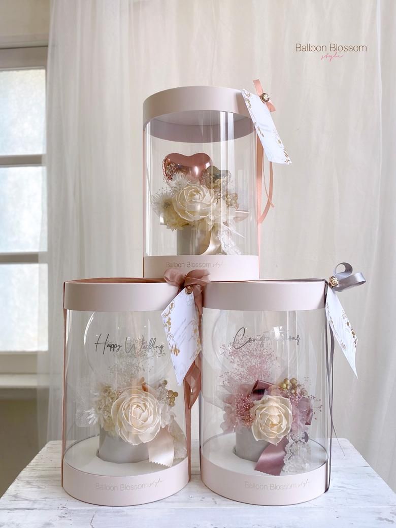 結婚式への電報におすすめ！「魅せるギフトボックスフラワー