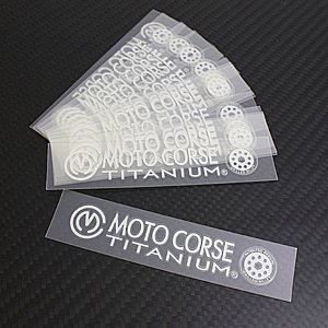 MOTO CORSE チタニウム デザイン デカール