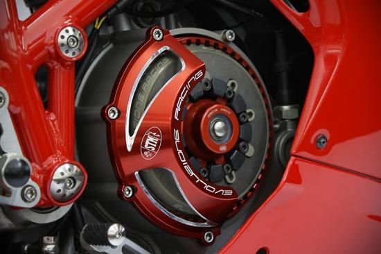 STM フラッシュ 180 ビレットクラッチカバー for Ducati ドライ