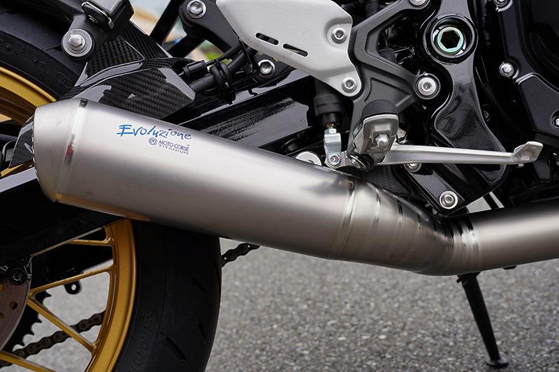 チタニウム エキゾースト フルシステム Evoluzione for Kawasaki チタニウム エキゾースト フルシステム Evoluzione for Kawasaki