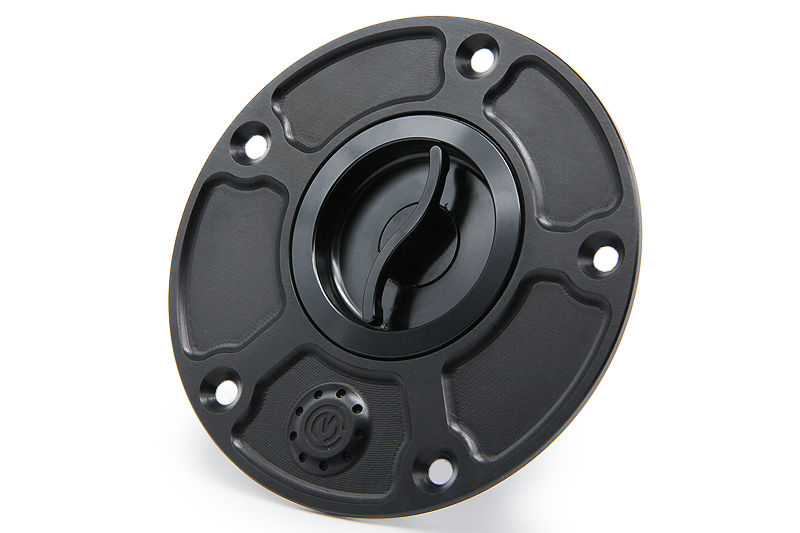 CNC ビレット アルミニウム クイックオープン フューエルタンクキャップ with DBT Type 2 for Kawasaki Z900RS / Ninja H2 / H2R - MOTO CORSE Online Store / モトコルセ オンラインストア