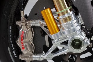 CNC アルミニウム GPスタイル 加圧式フロントフォークボトムキット for Ducati Panigale V4R /  Streetfighter V4S