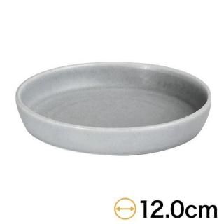 キュイジーヌ グレーマットスプームS 約12cm グレー系 洋食器 丸型プレート 15cm以下 日本製 美濃焼 業務用 おしゃれ モダン g-1929-03