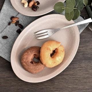 キュイジーヌ グレージュ8吋オーバルプラター 楕円皿 約20.8cm 茶系 洋食器 変形プレート 15cm〜25cm 日本製 美濃焼 業務用 g-1930-07