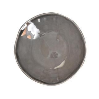 グレーいっぷく丸皿S 約11.9cm 洋食器 丸型プレート 15cm以下 日本製 美濃焼 業務用 おしゃれ モダン g-1931-10