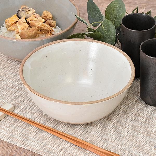 ブランソイルボウル大 約17cm 白系 和食器 中鉢 日本製 美濃焼 ブランソイルボウル大 約17cm 白系 和食器 中鉢 日本製 美濃焼