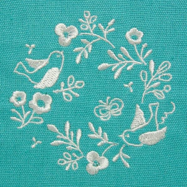 kotori刺繍丸ポーチ そら - エヌビー社 OFFICIAL ONLINE SHOP