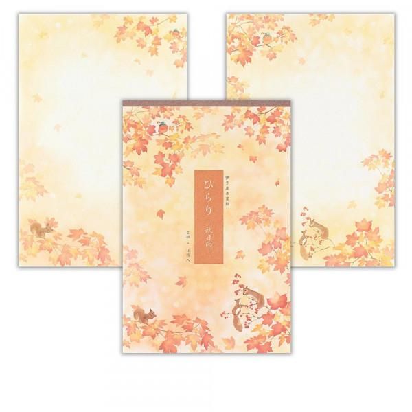 ひらり 秋日向 便箋・封筒セット - エヌビー社 OFFICIAL ONLINE SHOP