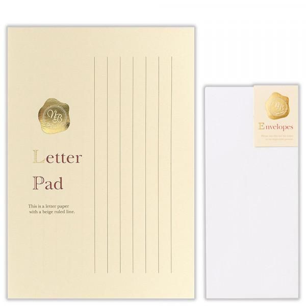 高級便箋 スタンプ 縦A 便箋・封筒セット - エヌビー社 OFFICIAL