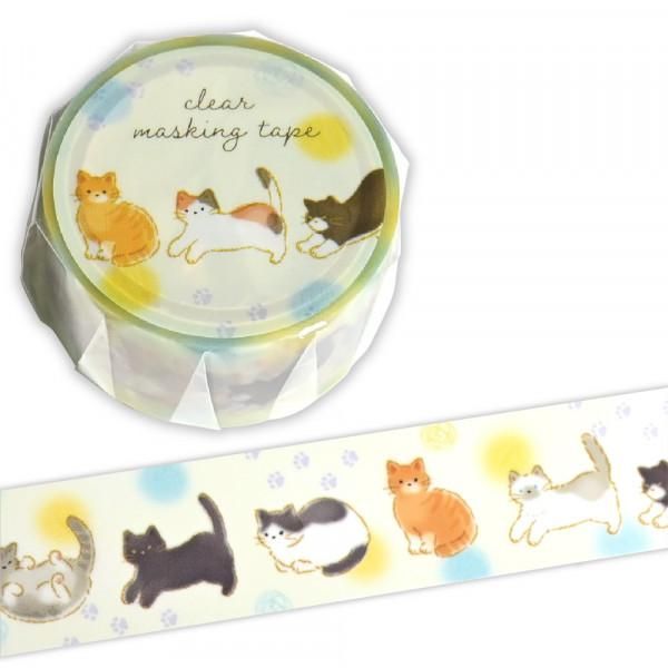 新品　カナダWT　猫書店　PET型抜きタイプマスキングテープ　マステ ネコ様 リクエスト 2点 まとめ商品 新品 カナダWT 猫書店 PET型