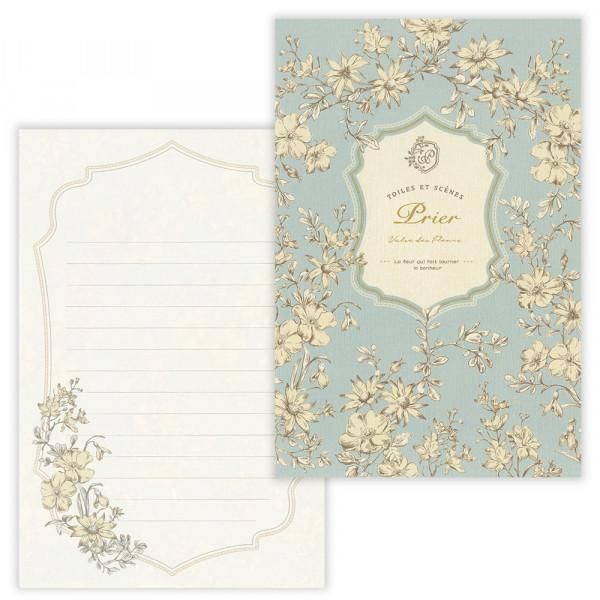 便箋 Prier フランネル | 上品な花模様 - エヌビー社 OFFICIAL ONLINE SHOP