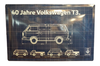 Volkswagen Classic Parts<BR>T3 メタルサインボード
