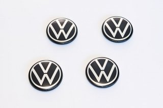 Volkswagen 純正<br>New VW Logo センターホイールキャップ<br>(1セット4個入り)