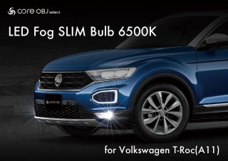 core OBJ select<br>LED Fog SLIM Bulb 6500K<br>for Volkswagen T-Roc