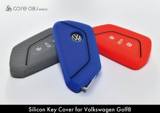 core OBJ select<br>Silicon Key Cover for Volkswagen Golf8 Red/Blue/Gray