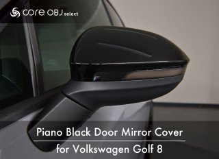 core OBJ select<br>Piano Black Door Mirror Cover<br>for Volkswagen