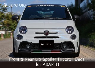 core OBJ<br>Front & Rear Lip Spoiler Tricoroll Decal<br>for ABARTH