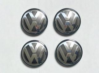 Volkswagen 純正<br>旧 VW Logo センターホイールキャップ<br>(1セット4個入り)