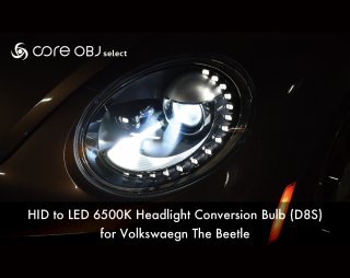 core OBJ select<br>HID to LED 6500K Headlight Conversion Bulb (D8S)<br>for The Beetle
