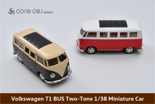 <img class='new_mark_img1' src='https://img.shop-pro.jp/img/new/icons15.gif' style='border:none;display:inline;margin:0px;padding:0px;width:auto;' />core OBJ select<br>Volkswagen T1 BUS Two-Tone<br>1/38 Miniature Car