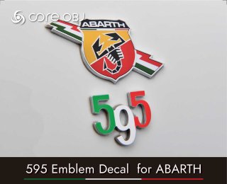 core OBJ<br>595 Emblem Decal for ABARTH