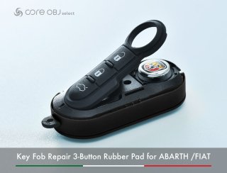 core OBJ select<br>Key Fob Repair 3-Button Rubber Pad<br>for ABARTH /FIAT